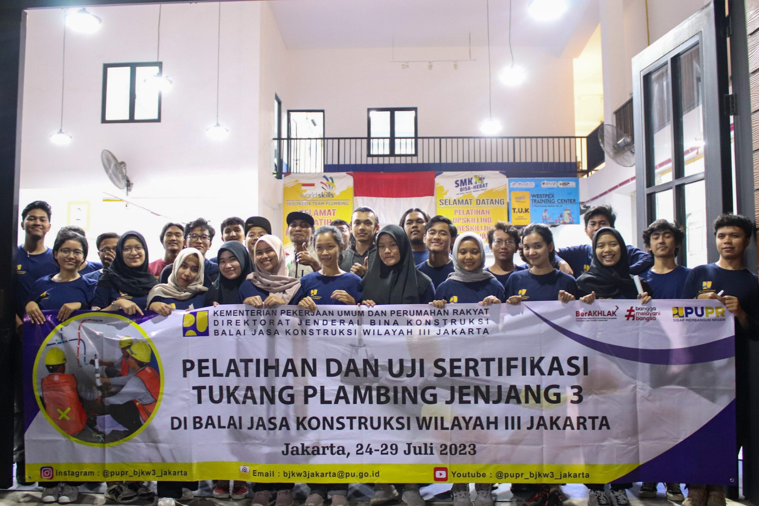 ini adalah peserta Pelatihan Tukang Plambing BJKW III [ BATCH 1 ] yang diadakan Westpex Training Center Bagian dari Westpex Indonesia