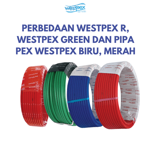 Pipa Pex biru dan merah. Pipa Green dan R Westpex Indonesia