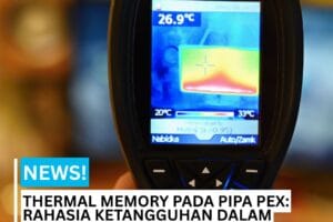 Gambar thermal panas dalam mengukur suhu dan thermal memory PEX