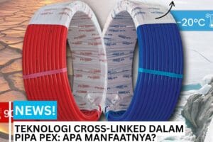 Gambar pipa pex dengan komponen Cross-link