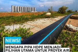 Gambar pipa HDPE westpex instalasi pipa air bersih di proyek