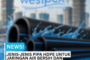 Berbagai ukuran SDR Pipa HDPE Westpex