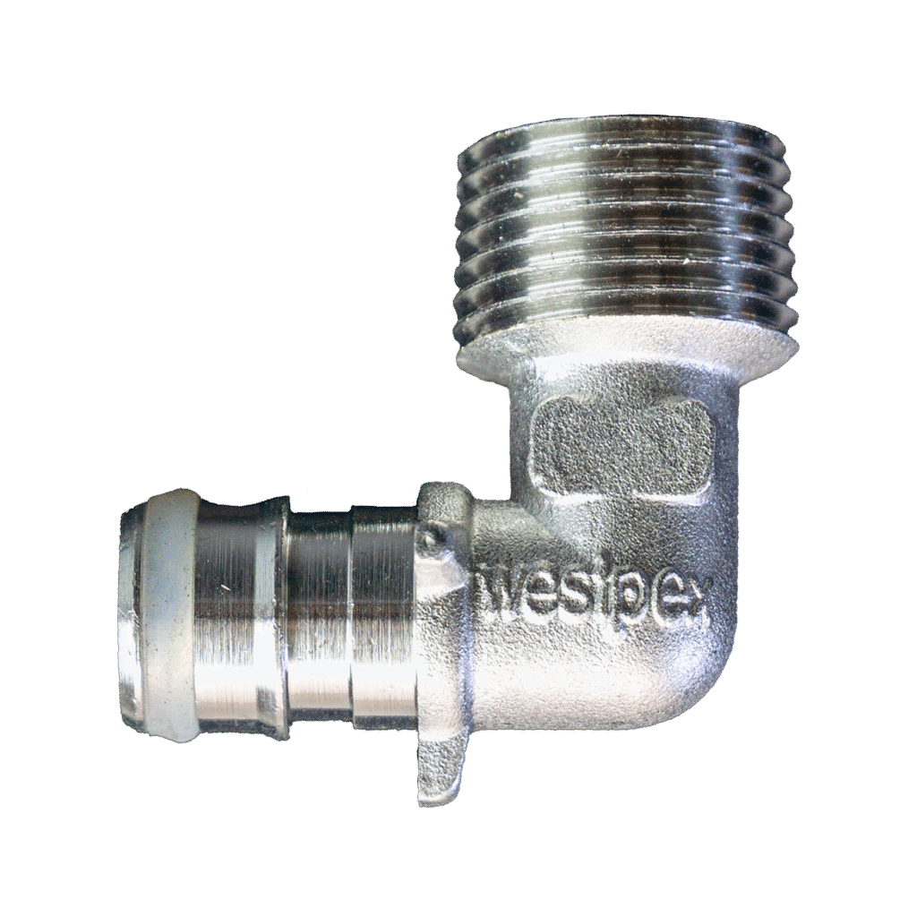 Fitting elbow male expander copper westpex