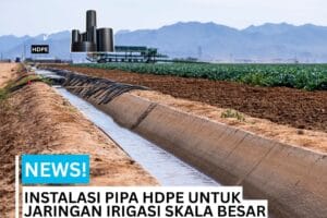 saluran irigasi menggunakan pipa hdpe