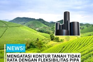 hdpe di kontur tanah tidak rata