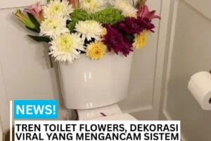 toilet flowers atau pooquet