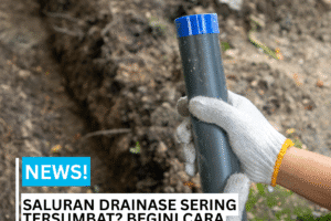 saluran drainase tersumbat